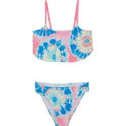 Bikini dziewczęce (2 części) bonprix jaskrawy jasnoróżowy z nadrukiem. Różowe stroje kąpielowe dziewczęce bonprix, z nadrukiem, z elastanu. Za 27,99 zł.