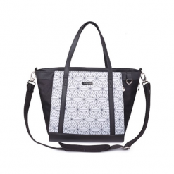 Babyono 1502/02 Torba dla mamy UNIQUE z matą do przewijania NEW!. Szare torby na laptopa marki Babyono, w paski, z materiału. Za 208,90 zł.