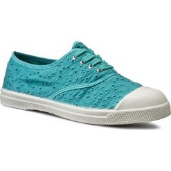 Trampki BENSIMON - Tennis T6 F15004C24704 Turquoise 505. Niebieskie półbuty damskie Bensimon, bez wzorów, z gumy, bez zapięcia. W wyprzedaży za 179,00 zł.