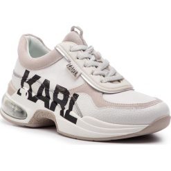 Sneakersy KARL LAGERFELD - KL61723 White Lthr. Białe półbuty damskie KARL LAGERFELD, na co dzień, bez wzorów, ze skóry, bez obcasa, na płaskiej podeszwie, bez zapięcia. W wyprzedaży za 669,00 zł.