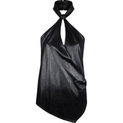 Patrizia Pepe Top. Bluzki damskie Patrizia Pepe, bez wzorów, ze skóry, bez kołnierzyka. Za 289,00 zł.