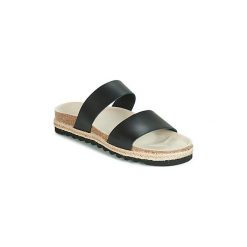 Klapki Esprit Nelly 2 Slide. Czarne klapki damskie Esprit, bez wzorów, bez obcasa. W wyprzedaży za 175,20 zł.