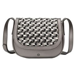 Tamaris Crossbody Torebka Myrta Crossbody Bag 3054191-917 Pewter Grzebień. Szare torebki klasyczne damskie Tamaris, bez wzorów, bez dodatków. W wyprzedaży za 150,00 zł.