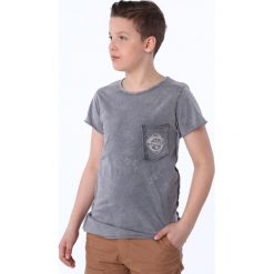 T-shirt chłopięcy dekatyzowany szary NDZ4525. Szare t-shirty chłopięce Fasardi, bez wzorów, bez rękawów. Za 39,00 zł.