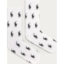 Polo Ralph Lauren - Skarpetki. Białe skarpetki damskie Polo Ralph Lauren, bez wzorów, z elastanu. Za 59,90 zł.