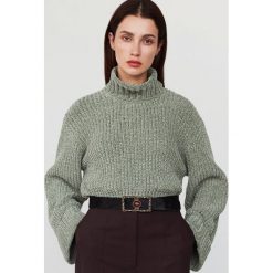 Szenilowy sweter oversize - Turkusowy. Niebieskie swetry damskie Reserved, s, bez wzorów, bez rękawów, bez kaptura. Za 159,99 zł.