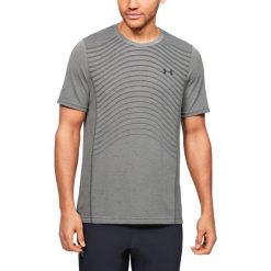 Under Armour Seamless Koszulka Szary. Szare podkoszulki męskie Under Armour, s, bez wzorów, z poliesteru, z krótkim rękawem. Za 206,95 zł.