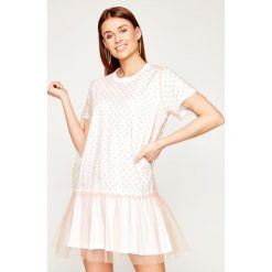Sukienka koktajlowa Red Valentino TR3MJ03I. Brązowe sukienki damskie Red Valentino, s, bez wzorów, z poliamidu, wizytowe, bez kołnierzyka, bez rękawów. W wyprzedaży za 979,00 zł.