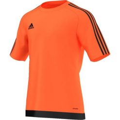 Adidas Koszulka piłkarska męska Estro 15 pomarańczowo-czarna r. M (S16164). Brązowe koszulki sportowe męskie Adidas, m. Za 43,50 zł.