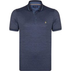 Koszulka polo w kolorze granatowym. Niebieskie koszulki męskie Giorgio di Mare, s, z haftami, z bawełny, polo, bez rękawów. W wyprzedaży za 107,95 zł.