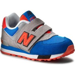 Sneakersy NEW BALANCE - KV574WJY Kolorowy Szary. Szare buty dziewczęce sportowe New Balance, na rzepy. W wyprzedaży za 199,00 zł.