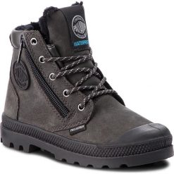 Trapery PALLADIUM - Pampa Hi Cuff Wps 53477-046-M Raven/Raven. Szare śniegowce chłopięce marki Palladium, bez zapięcia. W wyprzedaży za 279,00 zł.