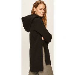 Answear - Bluza. Czarne bluzy damskie ANSWEAR, s, bez wzorów, z bawełny, bez rękawów, z kapturem. W wyprzedaży za 99,90 zł.