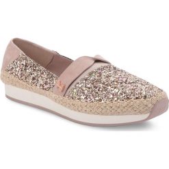 Espadryle BUTTERFLY TWISTS - Maya BT31-009-321 Rose Gold Glitter/Fawn Suede. Szare espadryle damskie marki Butterfly Twists, z materiału. W wyprzedaży za 199,00 zł.