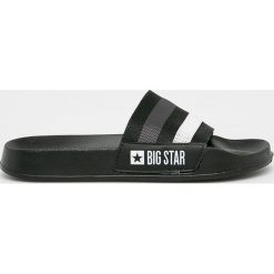 Big Star - Klapki. Czarne klapki damskie BIG STAR, bez wzorów, z gumy, bez obcasa. Za 49,90 zł.