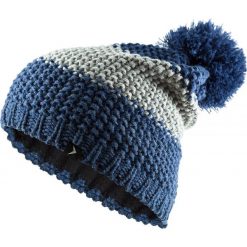 Czapka męska CAM601 - ciemny granat melanż - Outhorn. Szare czapki męskie marki Outhorn, na zimę, bez wzorów, z polaru. W wyprzedaży za 14,99 zł.