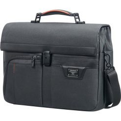Torba w kolorze czarnym na laptopa - (S)41,5 x (W)32 x (G)16,5 cm. Czarne torby na laptopa Samsonite, bez wzorów, z poliesteru. W wyprzedaży za 386,95 zł.