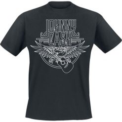 T-shirty męskie z nadrukiem: Johnny Cash Eagle T-Shirt czarny