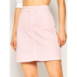 Spódnica jeansowa Marc O'Polo 002 0032 24015. Różowe spódniczki damskie Marc O'Polo, bez wzorów, z elastanu. Za 389,00 zł.