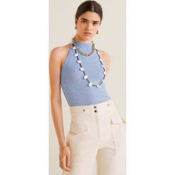Mango - Top Estody. Bluzki damskie Mango, s, bez wzorów, z elastanu, z golfem, bez rękawów. Za 79,90 zł.