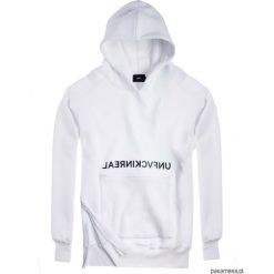 Bluza Męska HOODIE EX OVE UNFVCKINREAL WHITE. Białe bluzy damskie Pakamera, m, bez wzorów, z kapturem, z długim rękawem, długie, z kapturem. Za 233,00 zł.