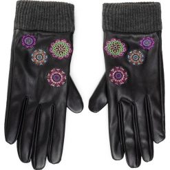 Rękawiczki Damskie DESIGUAL - 20WAAL02 2000. Czarne rękawiczki damskie Desigual, bez wzorów, ze skóry ekologicznej. Za 249,00 zł.