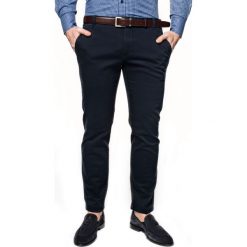 Spodnie wendal 214 granatowy slim fit. Niebieskie spodnie męskie Recman, m, bez wzorów. Za 149,99 zł.
