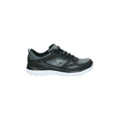 Buty Skechers 52812-BKW. Czarne buty sportowe męskie Skechers, bez zapięcia. Za 219,40 zł.