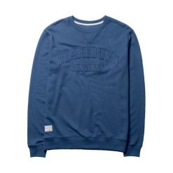 Brakeburn Bluza Męska Xl Niebieska. Niebieskie bluzy męskie Brakeburn, xl, bez wzorów, bez kołnierzyka, bez rękawów, bez kaptura. W wyprzedaży za 161,00 zł.