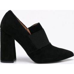 Solo Femme - Czółenka. Czarne buty ślubne damskie marki Solo Femme, ze skóry, na obcasie. W wyprzedaży za 179,90 zł.