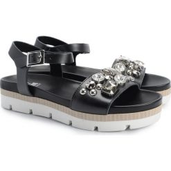 Twinset Sandały. Baleriny damskie Twin Set, bez wzorów, ze skóry, bez obcasa. Za 399,00 zł.