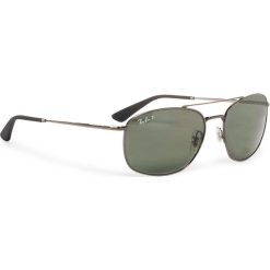 Okulary przeciwsłoneczne RAY-BAN - 0RB3654 004/9A Black. Czarne okulary przeciwsłoneczne męskie Ray-Ban, z tworzywa sztucznego. W wyprzedaży za 489,00 zł.