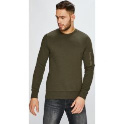 Brave Soul - Bluza. Czarne bluzy męskie Brave Soul, s, bez wzorów, z bawełny, z okrągłym kołnierzem, bez rękawów, bez kaptura. W wyprzedaży za 69,90 zł.