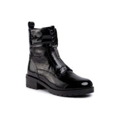 Gino Rossi RST-ARTI-02. Czarne botki damskie Gino Rossi, ze skóry, bez obcasa, bez zapięcia. Za 379,99 zł.