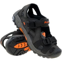 Elbrus Sandały Męskie Sengat Black/Orange 41. Pomarańczowe sandały męskie ELBRUS, bez zapięcia. Za 259,00 zł.