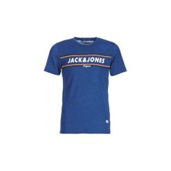 T-shirty z krótkim rękawem Jack Jones JORTUCO. Niebieskie t-shirty męskie Jack & Jones, s, bez wzorów, bez kołnierzyka, krótkie. Za 69,00 zł.