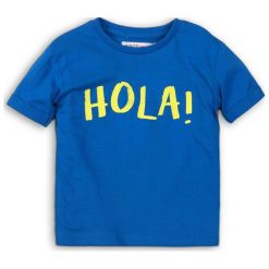 Minoti Koszulka Chłopięca 74 - 80 Niebieska. Niebieskie t-shirty chłopięce MINOTI, z napisami, z krótkim rękawem. Za 33,00 zł.