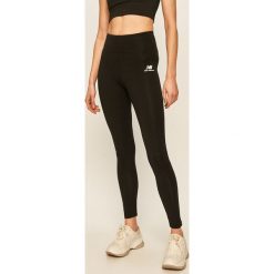 New Balance - Legginsy. Czarne spodnie damskie New Balance, s, z elastanu. W wyprzedaży za 139,90 zł.