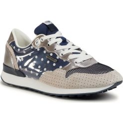Sneakersy PEPE JEANS - Bimba Dots PLS30969 Navy 595. Niebieskie półbuty damskie Pepe Jeans, z jeansu. W wyprzedaży za 209,00 zł.