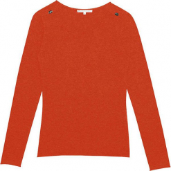 Sweter kaszmirowy w kolorze jasnobrązowym. Brązowe swetry klasyczne damskie marki Ateliers de la Maille, z kaszmiru, z okrągłym kołnierzem. W wyprzedaży za 363,95 zł.