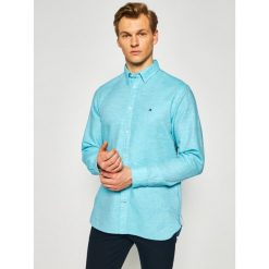 Koszula TOMMY HILFIGER Twill Shirt MW0MW12761. Niebieskie koszule męskie TOMMY HILFIGER, xxl, bez wzorów, z bawełny, casualowe, bez kołnierzyka, bez rękawów. W wyprzedaży za 279,00 zł.