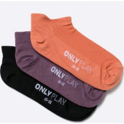 Only Play - Stopki (3-pack). Szare skarpetki damskie marki Only Play, z elastanu. W wyprzedaży za 27,90 zł.