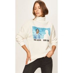 Tally Weijl - Bluza. Czarne bluzy damskie TALLY WEIJL, s, z nadrukiem, z bawełny, bez rękawów, bez kaptura. W wyprzedaży za 89,90 zł.