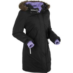 Płaszcz funkcyjny outdoorowy bonprix czarny. Czarne kurtki damskie marki bonprix, bez wzorów. Za 319,99 zł.