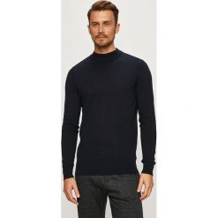 Brave Soul - Sweter. Niebieskie swetry męskie Brave Soul, s, bez wzorów, z bawełny, z okrągłym kołnierzem, bez kaptura. Za 69,90 zł.