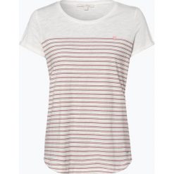 Tom Tailor Denim - T-shirt damski, beżowy. Brązowe t-shirty damskie TOM TAILOR DENIM, s, bez wzorów, z denimu, bez kołnierzyka. Za 69,95 zł.