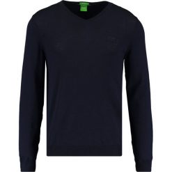 Swetry klasyczne męskie: BOSS Green CALLUM REGULAR FIT Sweter blue