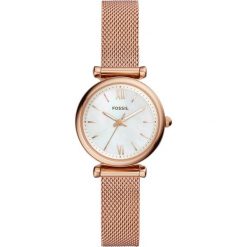 Zegarek FOSSIL - Carlie ES4433 Rose Gold/Rose Gold. Żółte zegarki damskie marki Fossil, ze stali. Za 509,00 zł.