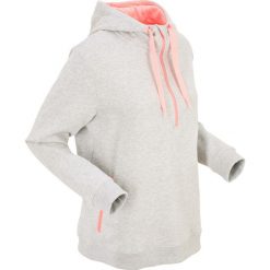 Bluzy damskie: Bluza z kapturem, długi rękaw bonprix jasnoszary melanż