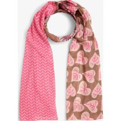 Lieblingsstück - Szalik damski – MadelaineL, brązowy. Pomarańczowe szaliki damskie Lieblingsstück, z nadrukiem. Za 179,95 zł.